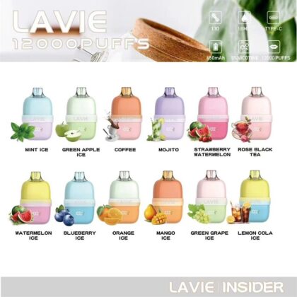 Lavie Insider 12000 Puffs Vape Box för engångsbruk