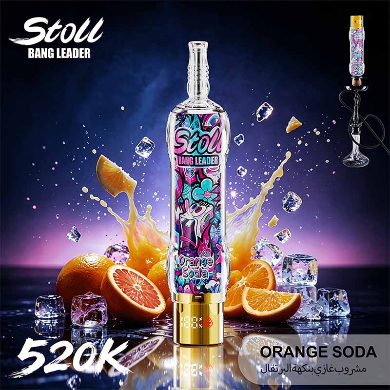 Bang Leader Stoll 520K Puffs Shisha Hookah Vape Wholesale 01 Orange Soda