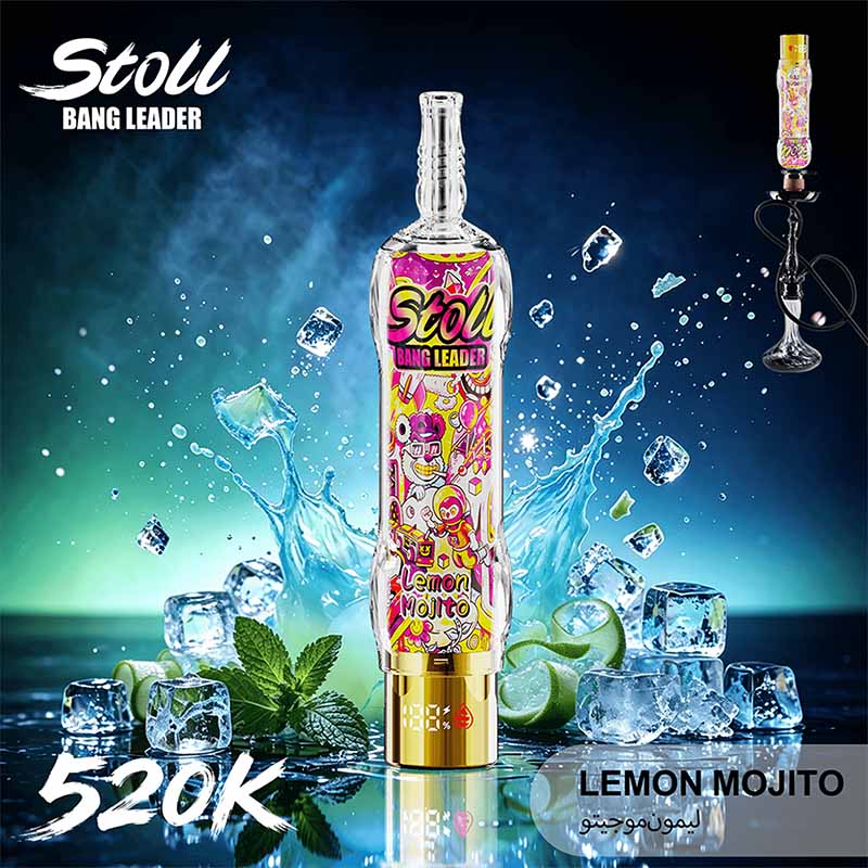Bang Leader Stoll 520K Puffs Shisha Hookah Vape Wholesale 03 Lemon Mojito