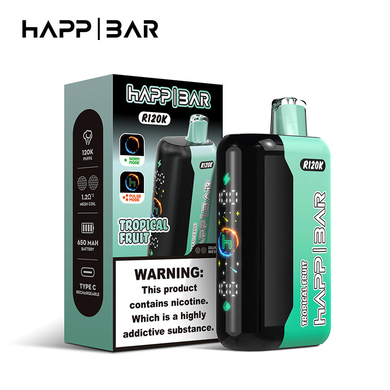 Happ Bar R120K 120000 Puffs Disposable Vape Wholesale 09 Tropical Fruit