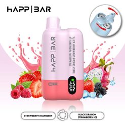 Happ Bar SH150K 2in1 150000 Puffs Disposable Vape Wholesale 06 Black Dragon Strawberry Ice