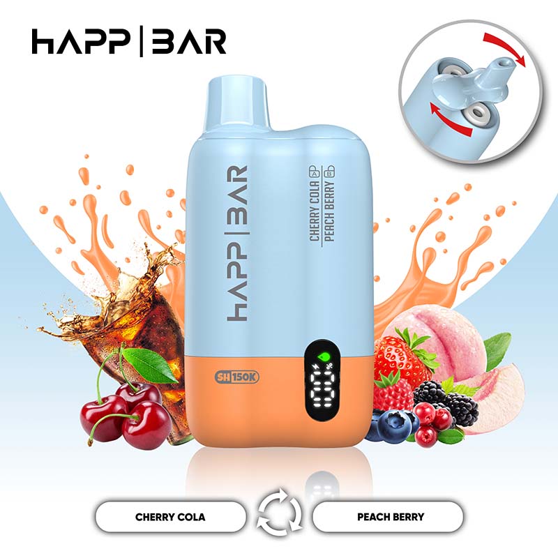 Happ Bar SH150K 2in1 150000 Puffs Disposable Vape Wholesale 09 Cherry Cola