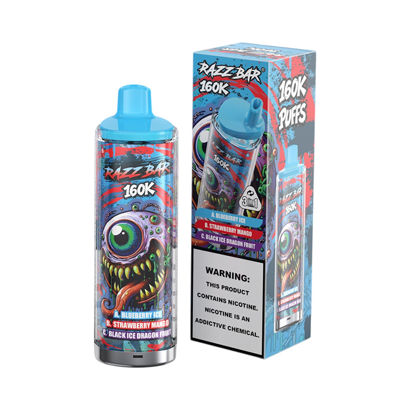 Razz Bar 160K 3in1 160000 Puffs Disposable Vape Wholesale 02 Blueberry Ice
