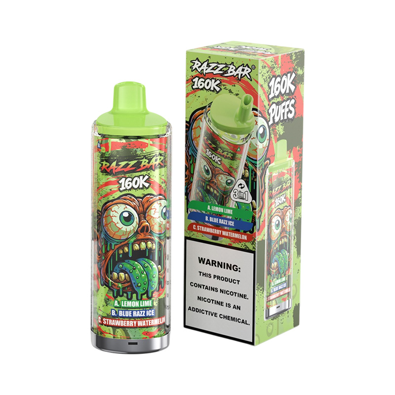 Razz Bar 160K 3in1 160000 Puffs Disposable Vape Wholesale 05 Lemon Lime