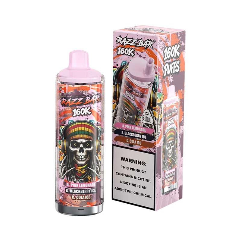 Razz Bar 160K 3in1 160000 Puffs Disposable Vape Wholesale 07 Pink Lemonade