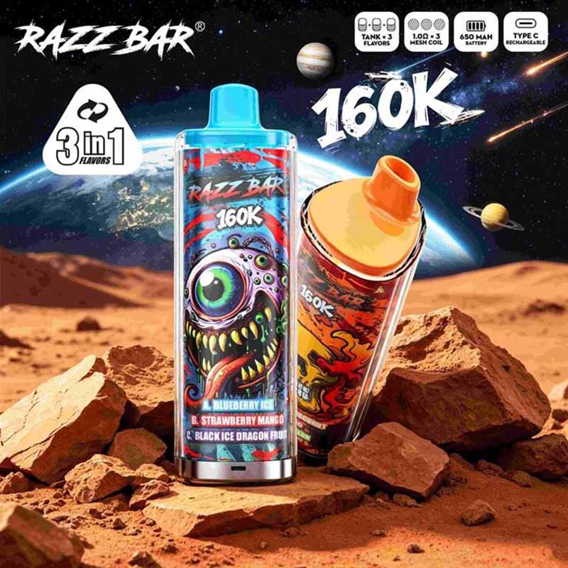Razz Bar 160K 3in1 160000 Puffs Disposable Vape Wholesale 1