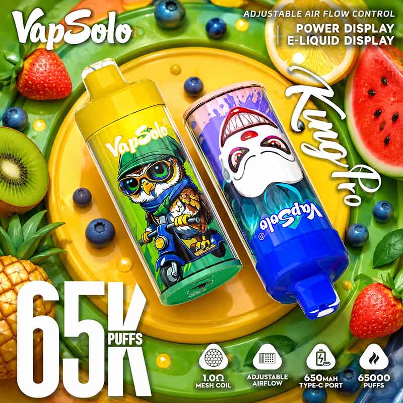 Vapsolo King Pro 65K Puffs Disposable Vape Wholesale - Image 3