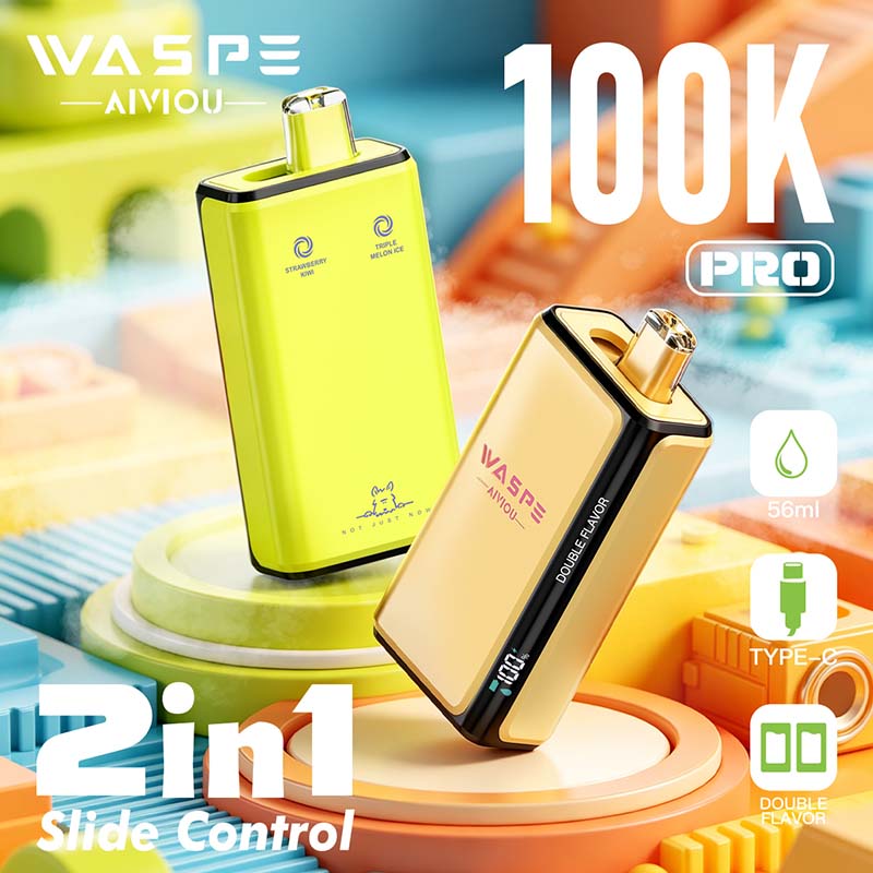 WASPE 100K Pro 2in1 100000 Puffs Disposable Vape Wholesale - Image 2
