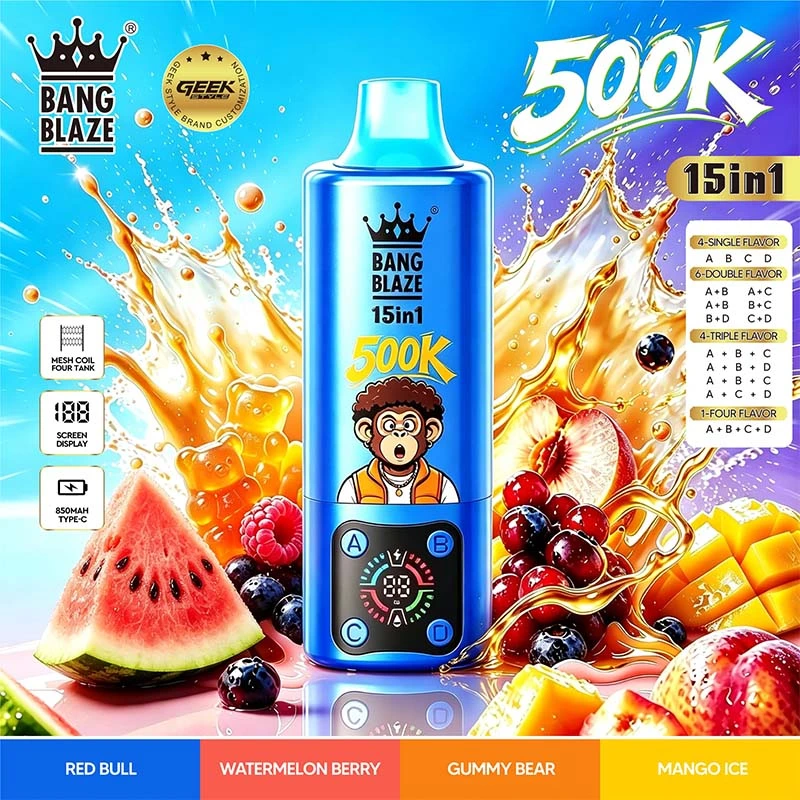 Bang Blaze 15in1 500K Puffs Disposable Vape Wholesale 03 Red Bull