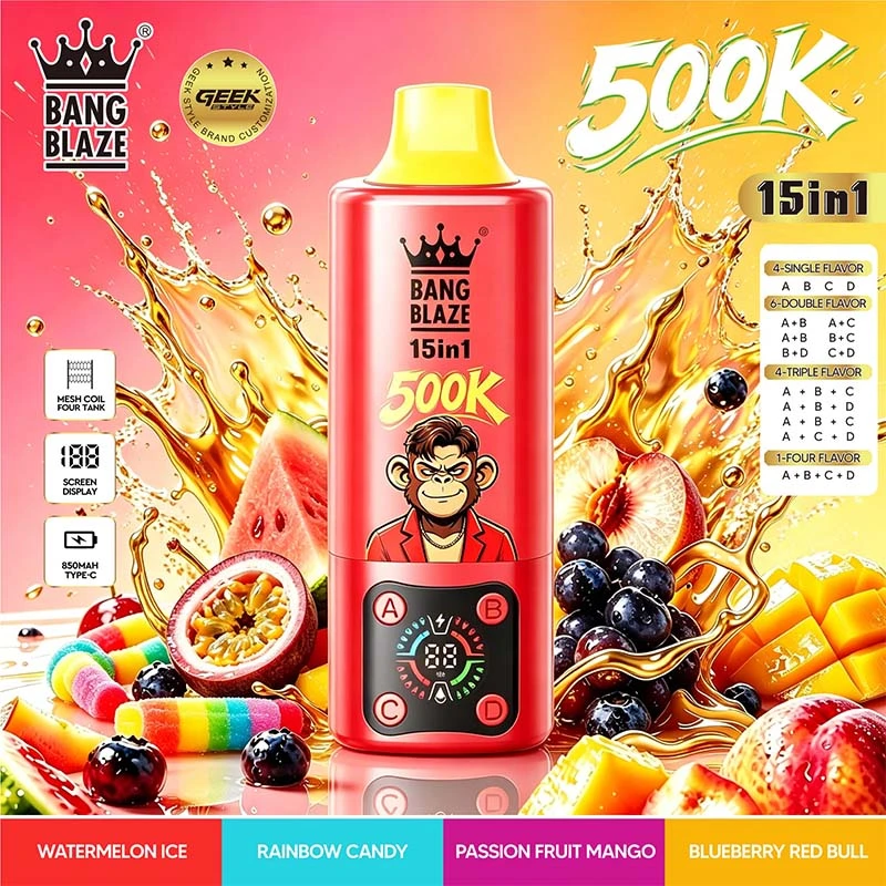 Bang Blaze 15in1 500K Puffs Disposable Vape Wholesale 04 Watermelon Ice