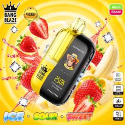 Bang Blaze 250K Puffs Disposable Vape Wholesale 09 Strawberry Banana