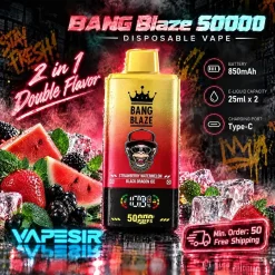 Bang Blaze 2in1 50000 Puffs Disposable Vape Wholesale at Vape Sir