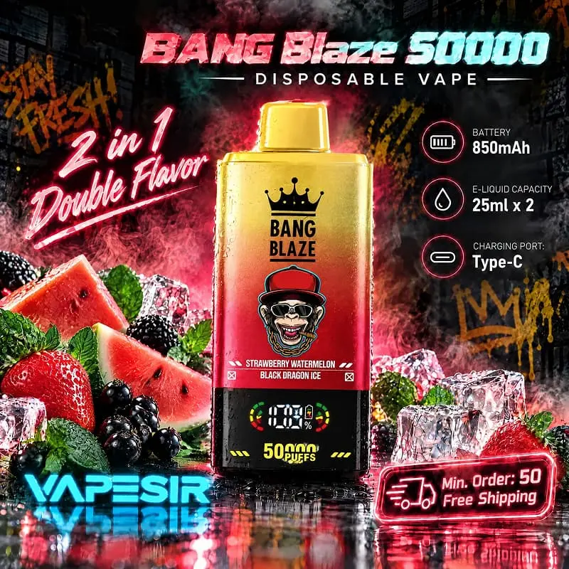 Bang Blaze 2in1 50000 Puffs Disposable Vape Wholesale at Vape Sir