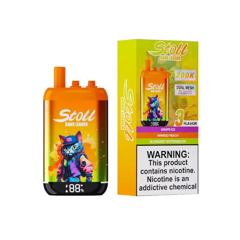 Bang Leader Stoll 200K 3in1 Disposable Vape Wholesale 02 Grape Ice