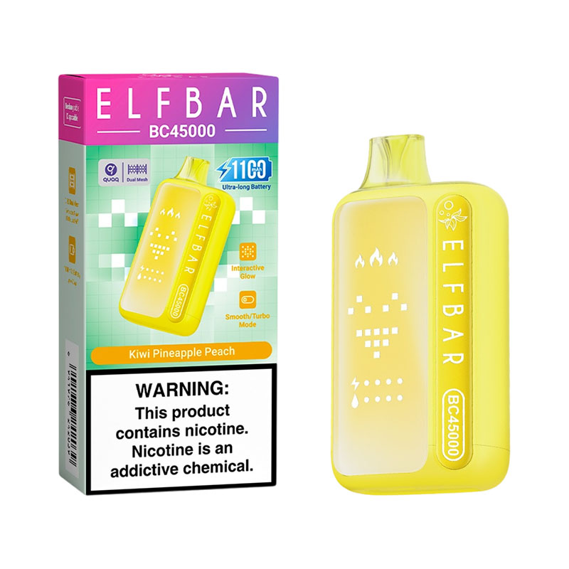 Elfbar BC45000 45K Puffs Disposable Vape Wholesale 11 Kiwi Pineapple Peach
