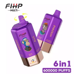 FIHP Multi 6in1 600K Puffs Disposable Vape Wholesale 2 Strawberry Banana