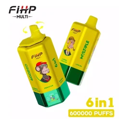FIHP Multi 6in1 600K Puffs Disposable Vape Wholesale 5 Rainbow Candy