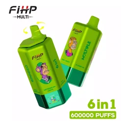 FIHP Multi 6in1 600K Puffs Disposable Vape Wholesale 6 Watermelon Bubblegum