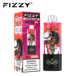 Fizzy Max III Pro 6in1 120K Puffs Disposable Vape Wholesale 07 Blueberry Raspberry
