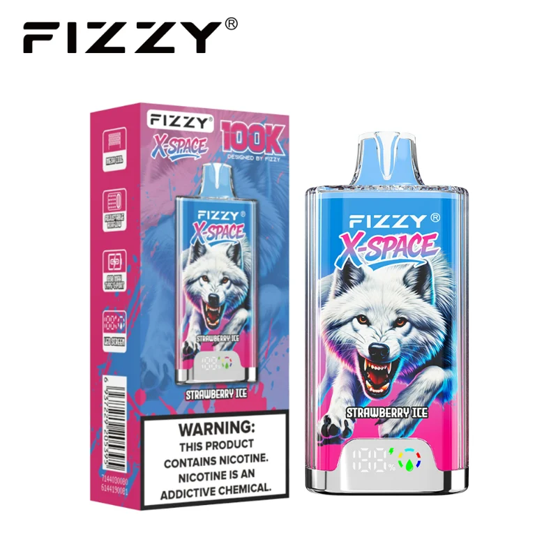 Fizzy X Space 100K Puffs Disposable Vape Wholesale 08 Strawberry Ice
