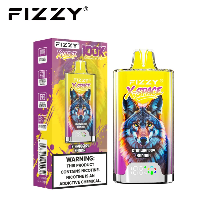 Fizzy X Space 100K Puffs Disposable Vape Wholesale 10 Strawberry Banana