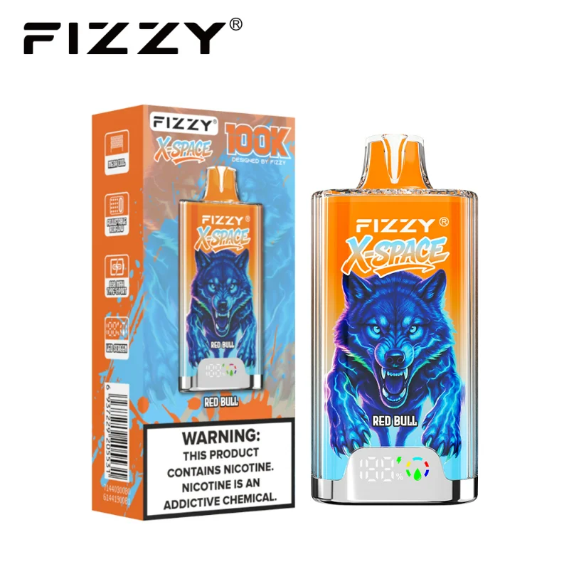 Fizzy X Space 100K Puffs Disposable Vape Wholesale 15 Red Bull