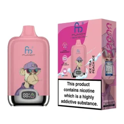 Fumot Digital Box 12000 Puffs Disposable Vape Wholesale 52 Ice Tea Peach Ice