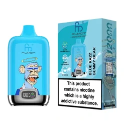 Fumot Digital Box 12000 Puffs Disposable Vape Wholesale 53 Blue Razz Gummy Bear