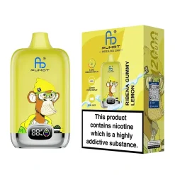 Fumot Digital Box 12000 Puffs Disposable Vape Wholesale 56 Ribena Gummy Lemon