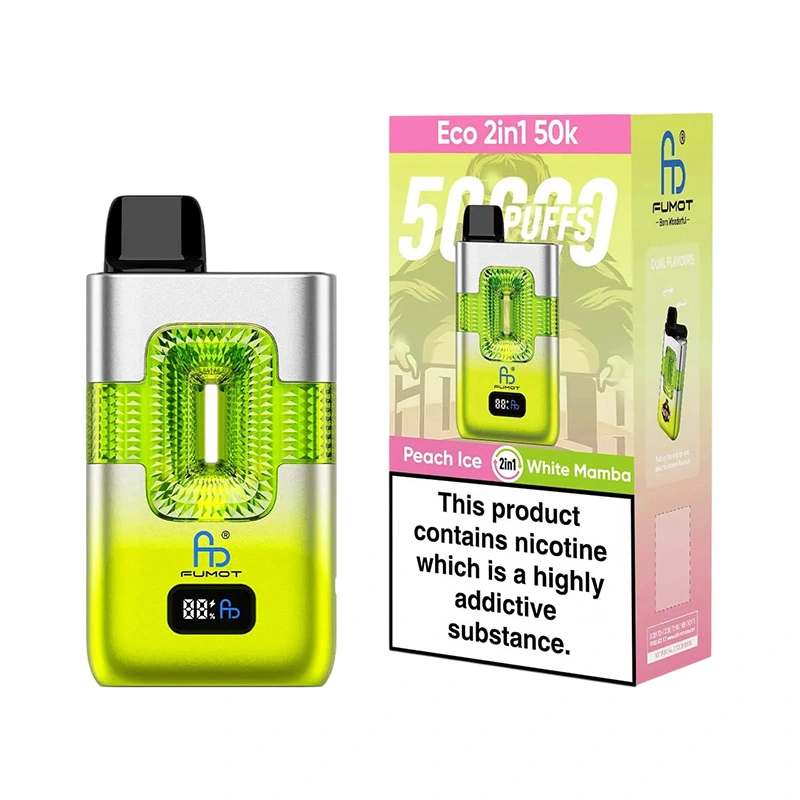 Fumot ECO 2in1 50000 Puffs Disposable Vape Wholesale 03 Peach Ice