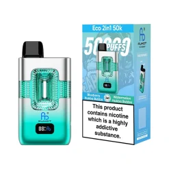 Fumot ECO 2in1 50000 Puffs Disposable Vape Wholesale 05 Blueberry Hubba Bubba