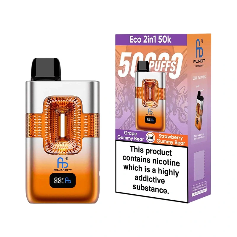 Fumot ECO 2in1 50000 Puffs Disposable Vape Wholesale 06 Grape Gummy Bear