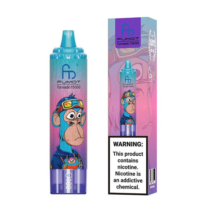 Fumot Tornado 15000 Puffs Disposable Vape Wholesale 49 Blueberry Peach Ice