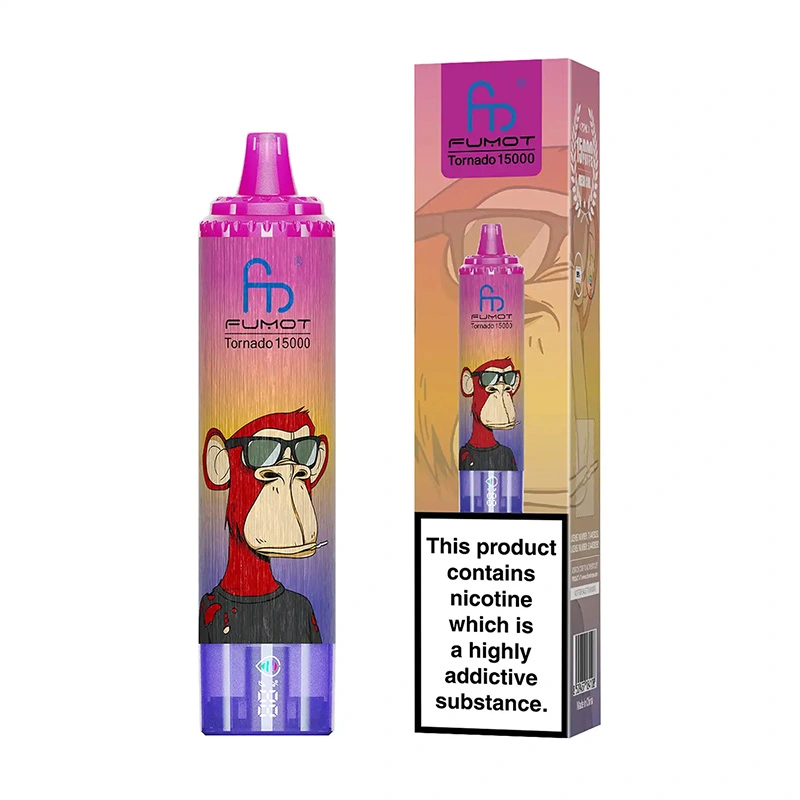 Fumot Tornado 15000 Puffs Disposable Vape Wholesale 50 Grape Lemon