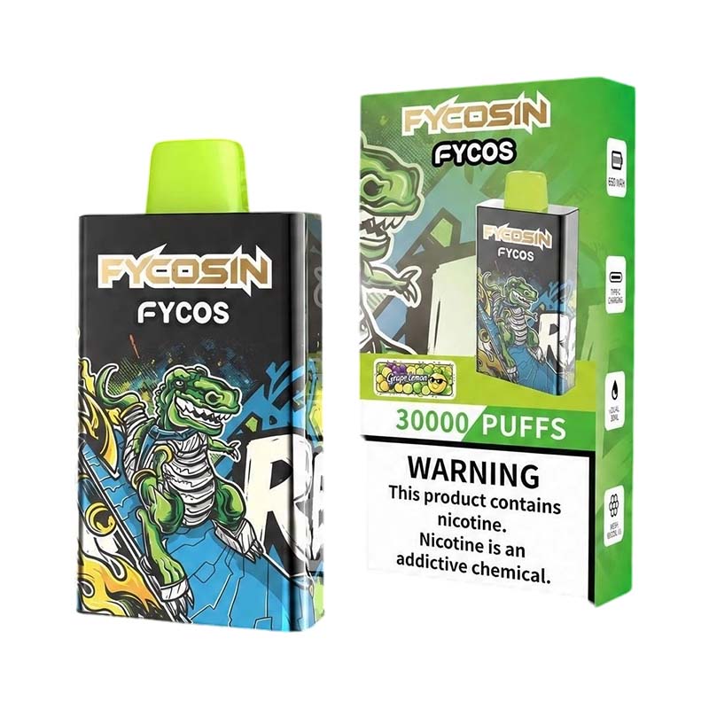 Fycosin 30000 Puffs Disposable Vape Wholesale EU Warehouse 03 Grape Lemon