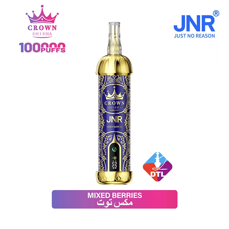 JNR Crown Shisha 100K Puffs DTL Vape Wholesale 12 Mixed Berry
