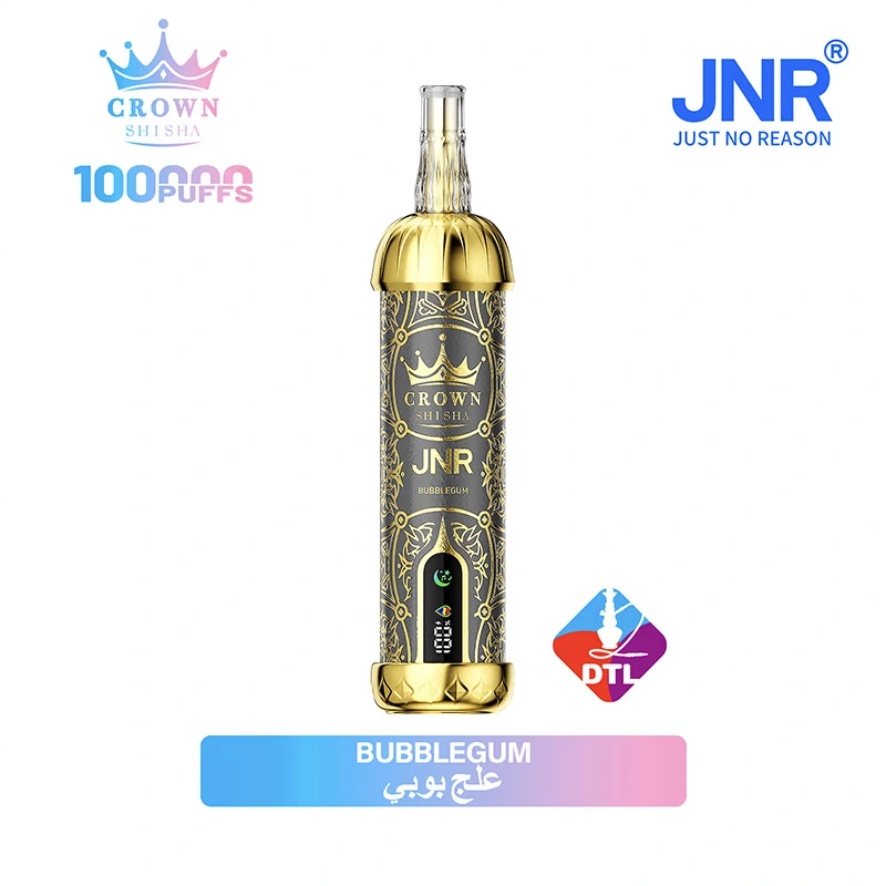 JNR Crown Shisha 100K Puffs DTL Vape Wholesale 23 Bubble Gum