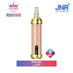 JNR Crown Shisha 100K Puffs DTL Vape Wholesale 25 English