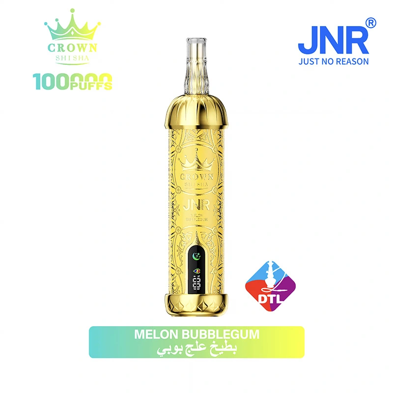 JNR Crown Shisha 100K Puffs DTL Vape Wholesale 30 Melon Bubble Gum