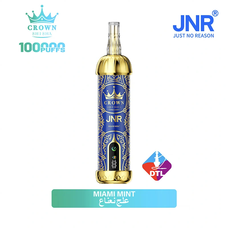 JNR Crown Shisha 100K Puffs DTL Vape Wholesale 31 Miami Mint