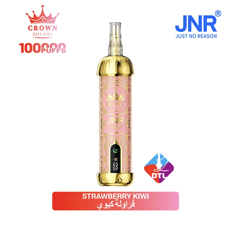 JNR Crown Shisha 100K Puffs DTL Vape Wholesale 34 Strawberry Kiwi
