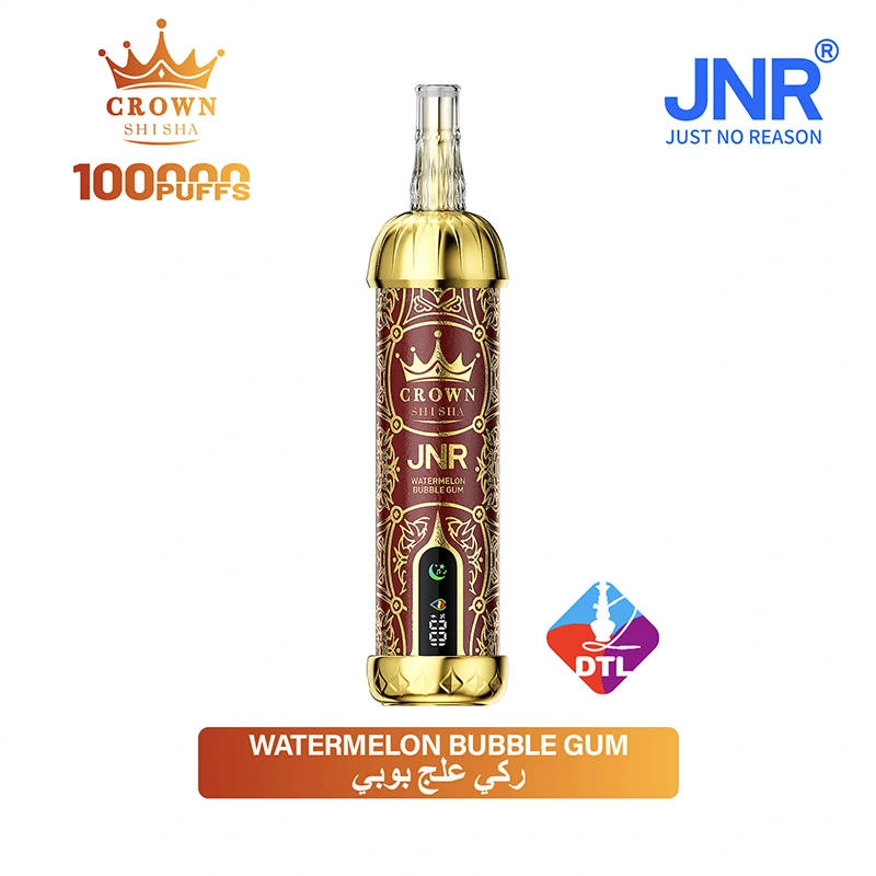 JNR Crown Shisha 100K Puffs DTL Vape Wholesale 37 Watermelon Bubble Gum