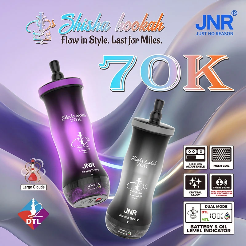 JNR Shisha Hookah 70K Puffs 0 6% Nic DTL Vape Wholesale 1