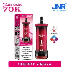 JNR Shisha Hookah 70K Puffs 0 6% Nic DTL Vape Wholesale 01 Cherry Fiesta