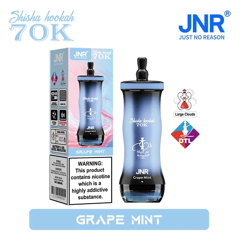 JNR Shisha Hookah 70K Puffs 0 6% Nic DTL Vape Wholesale 07 Grape Mint