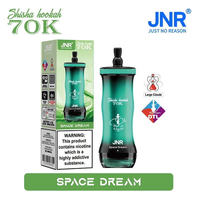 JNR Shisha Hookah 70K Puffs 0 6% Nic DTL Vape Wholesale 11 Space Dream