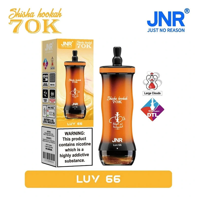 JNR Shisha Hookah 70K Puffs 0 6% Nic DTL Vape Wholesale 12 Luv 66