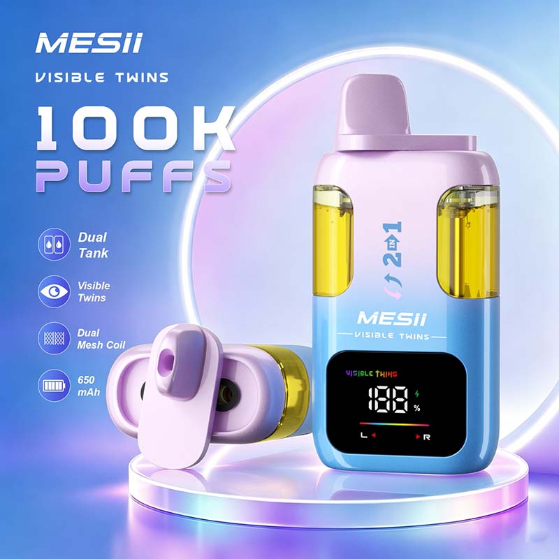 Mesii Visible Twins 100K Puffs Vape Wholesale EU Warehouse 1