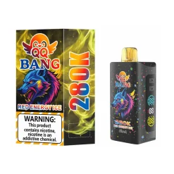 QQ Bang 280K 280000 Puffs Disposable Vape Wholesale 10 Red Energy Ice