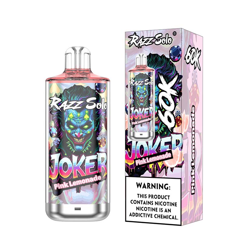 Razz Solo 60K Puffs Disposable Vape Wholesale EU Warehouse 19 Pink Lemonade